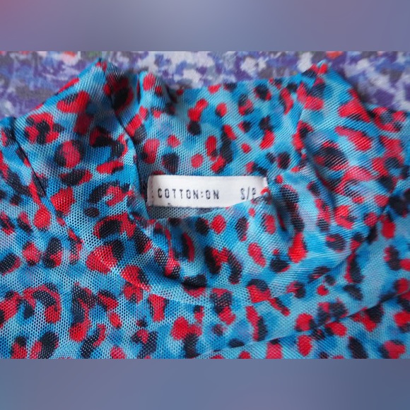 Mesh leopard print top - Picture 3 of 3